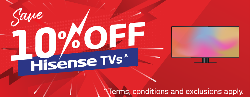 Save 10% Off Hisense TVs at Retravision