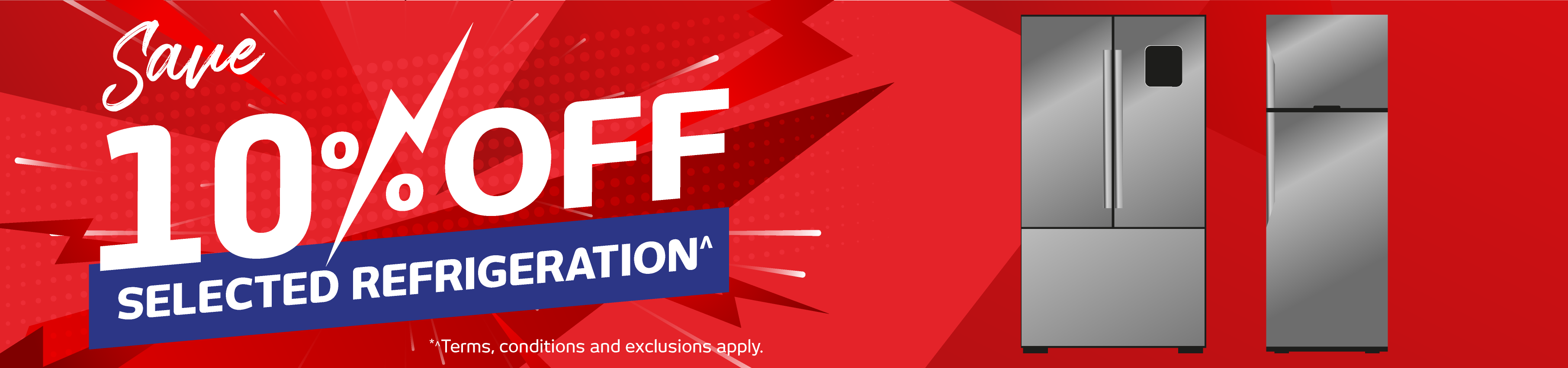 Save 10% Off Selected Refrigeration