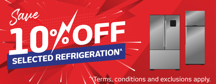 Save 10% Off Selected Refrigeration