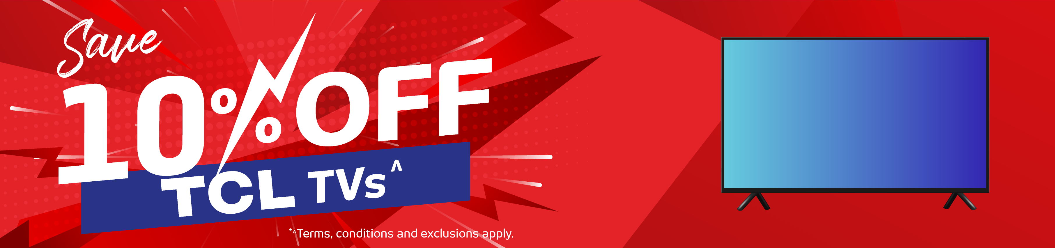 Save 10% Off TCL TVs