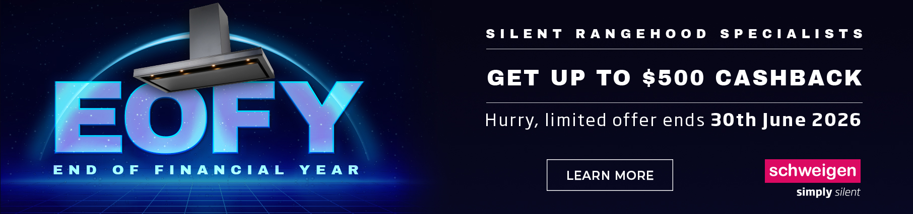 Get Up To $500 Cashback On Selected Schweigen Appliances