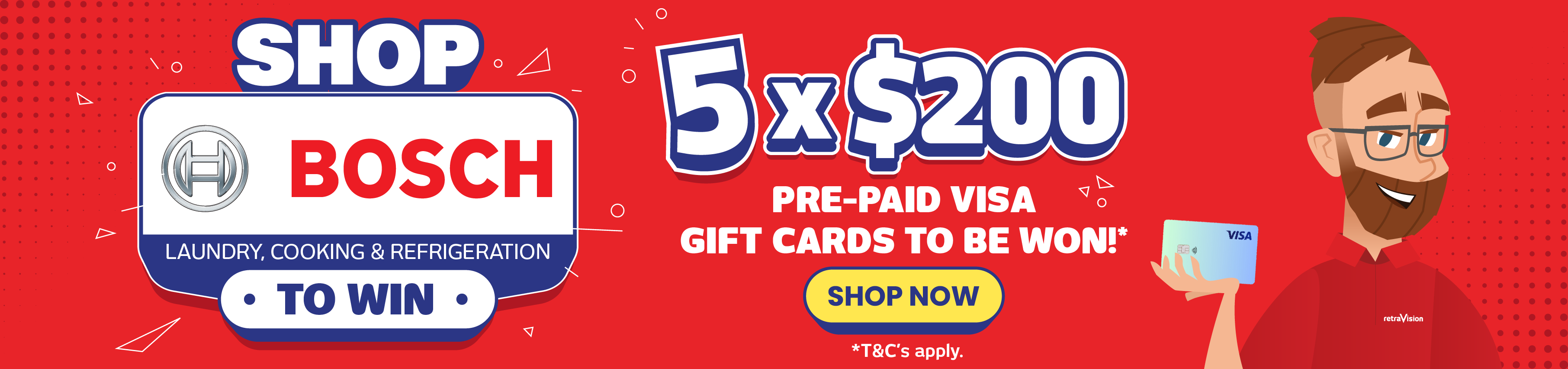 Shop Bosch For Your Chance To A $200 Visa Gift Card