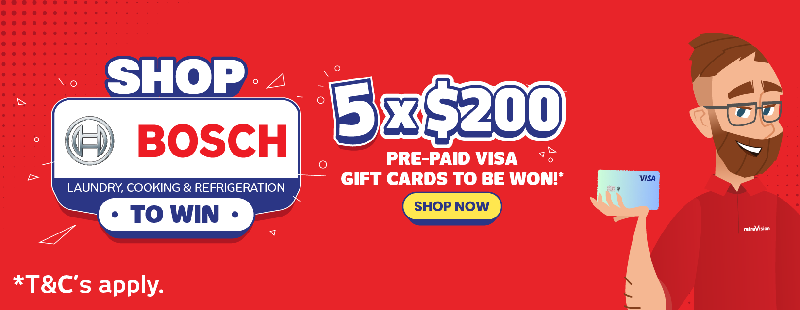 Shop Bosch For Your Chance To A $200 Visa Gift Card