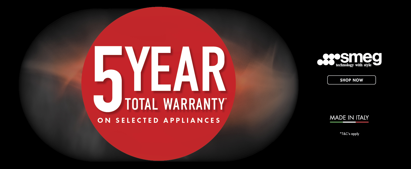 5 Year Warranty* On Selected Smeg Appliances at Retravision
