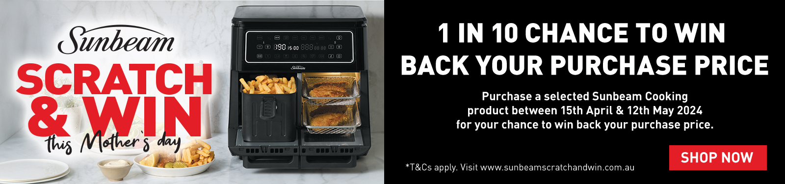 Win Your Purchase Price Back On Sunbeam Cooking Appliances