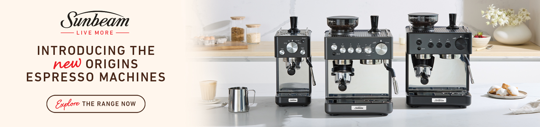 New Sunbeam Origins Espresso Machine at Retravision