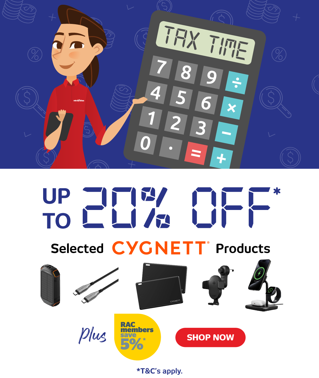 Tax Time Deals: Up To 20% Off Selected Cygnett Products