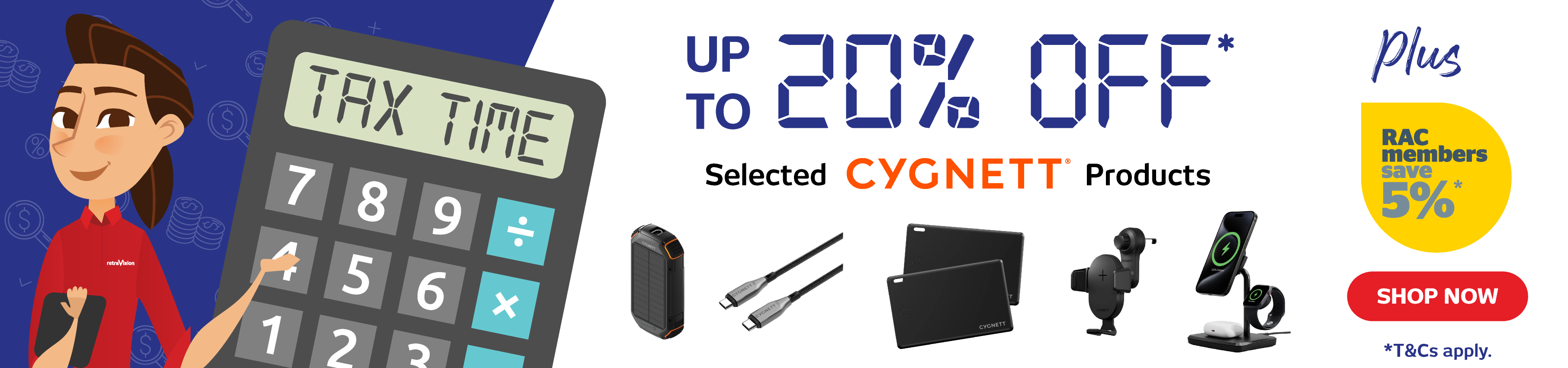 Tax Time Deals: Up To 20% Off Selected Cygnett Products