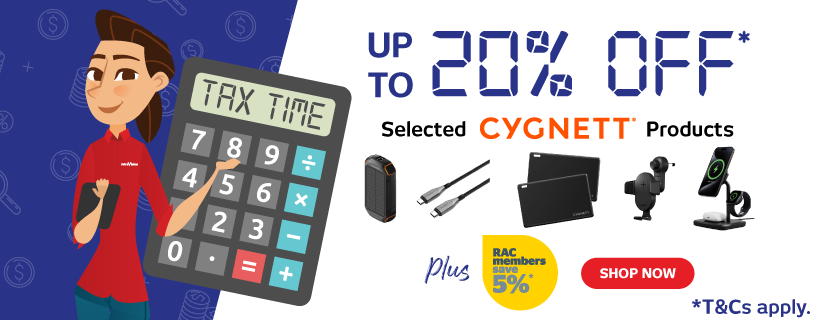 Tax Time Deals: Up To 20% Off Selected Cygnett Products