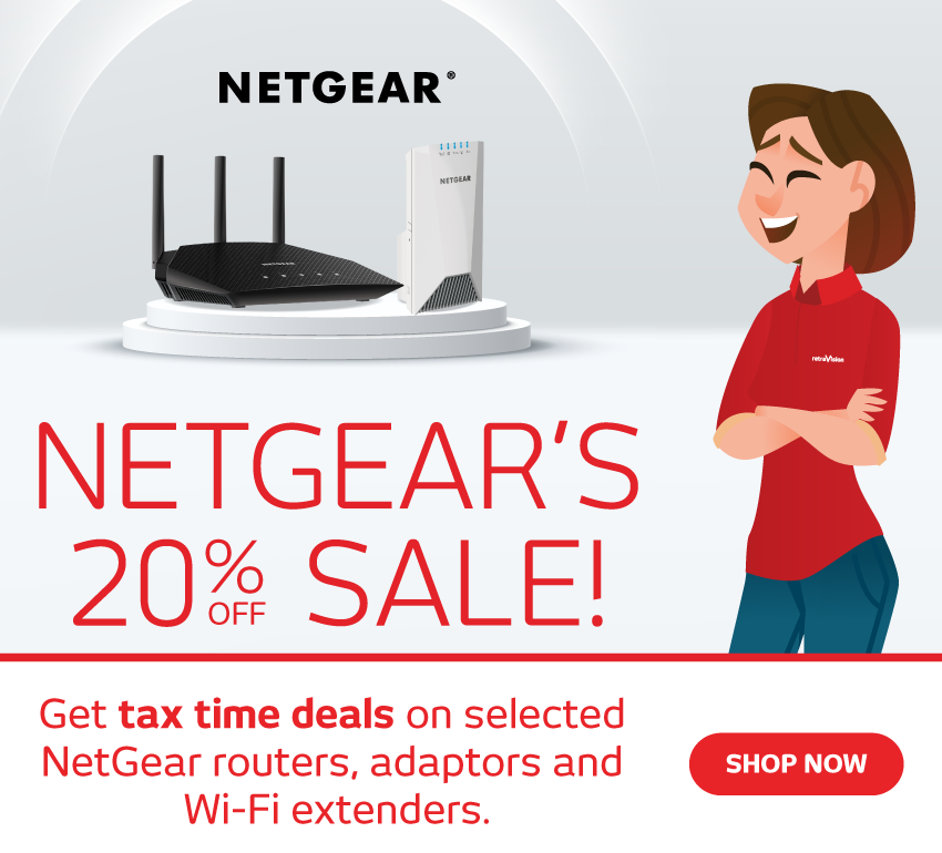 20% Off Selected NetGear Products