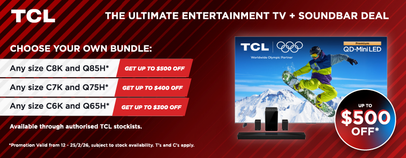 Save Up To $500 On Selected TCL TV & Soundbar Bundles at Retravision
