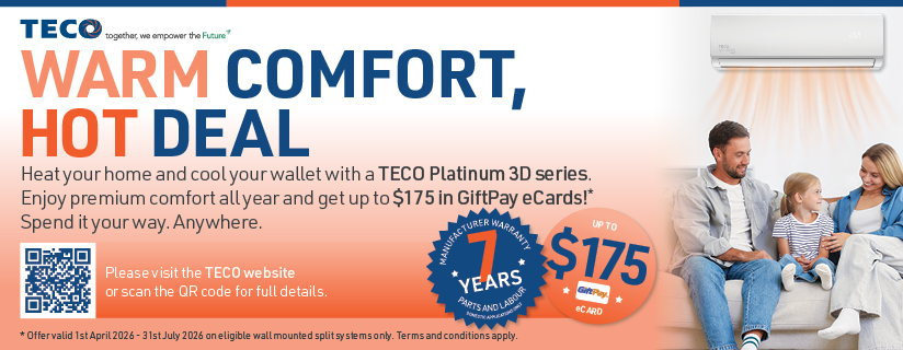 Bonus eGift Card Up To $175 With Selected TECO Air Conditioners