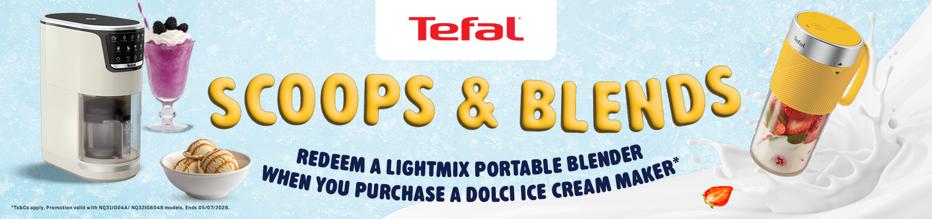 Bonus Lightmix With Tefal Dolce Purchases at Retravision