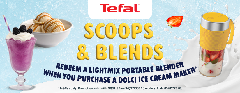 Bonus Lightmix With Tefal Dolce Purchases at Retravision