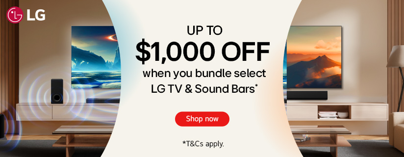 Up to $1000 off LG TV & Soundbar Bundles