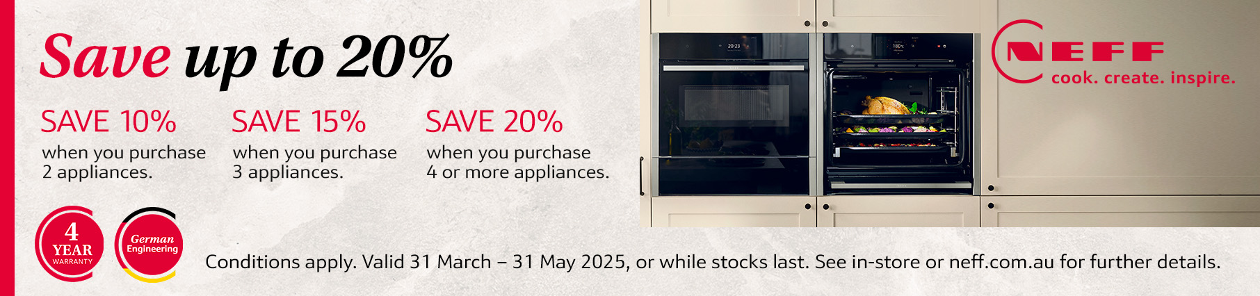 Save Up To 20%* On NEFF Appliance Packages