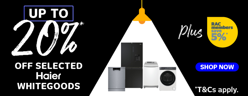 Up to 20% Off Selected Haier Whitegoods