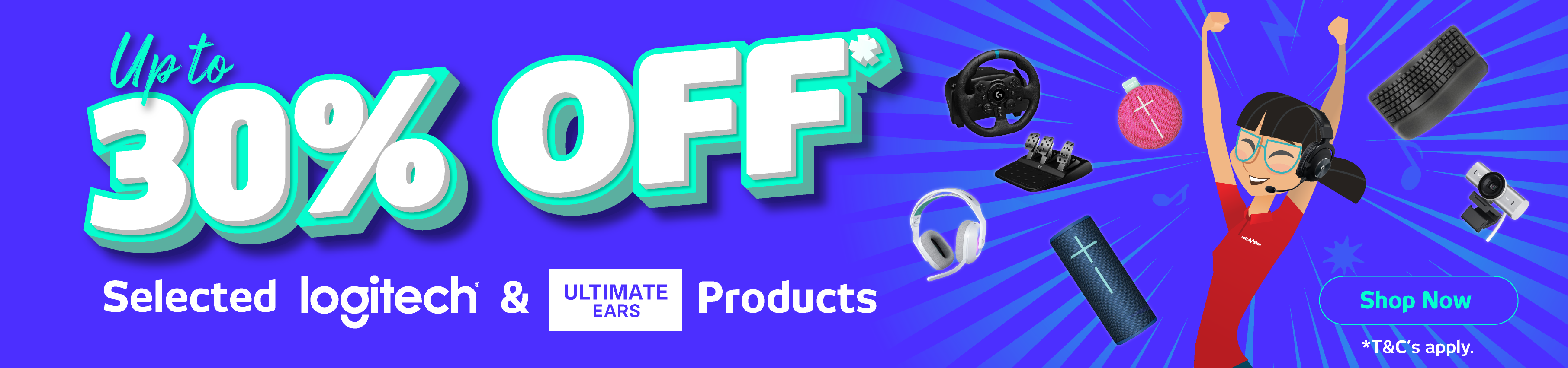 Up To 30% Off Selected Logitech ​& UE ​P​roducts