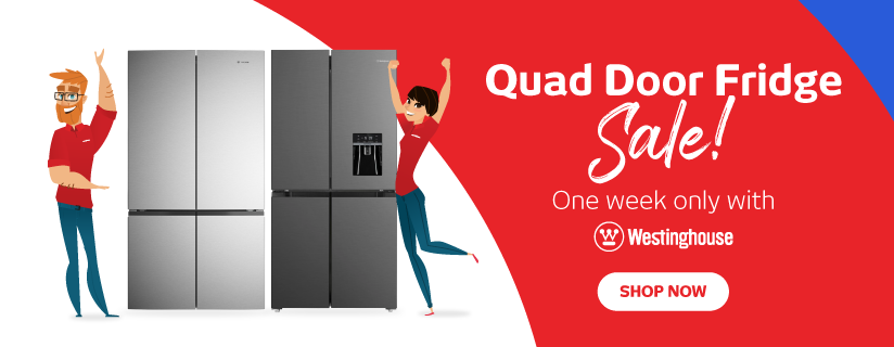 Save On Westinghouse Quad Door Fridges at Retravision