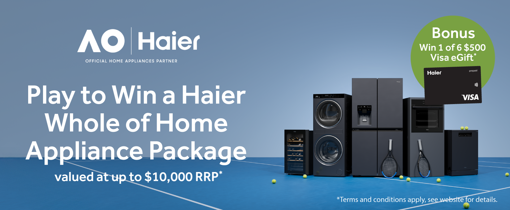Win A Haier Home Appliance Package at Retravision