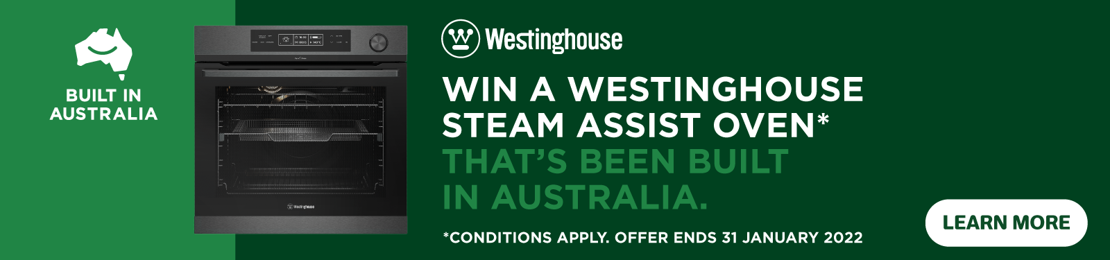 Win A Westinghouse Steam Assist Oven That's Been Built In Australia