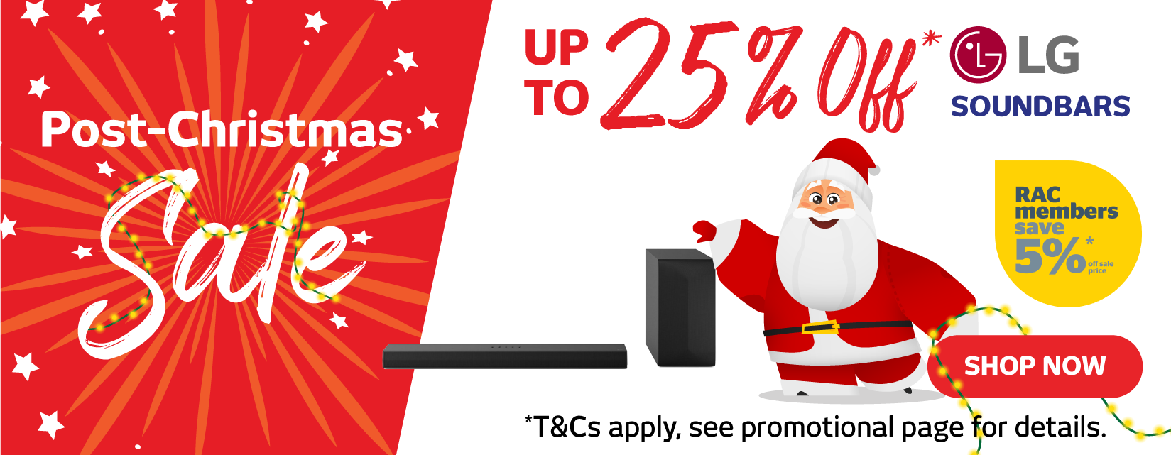 LG Soundbar Boxing Day Sale