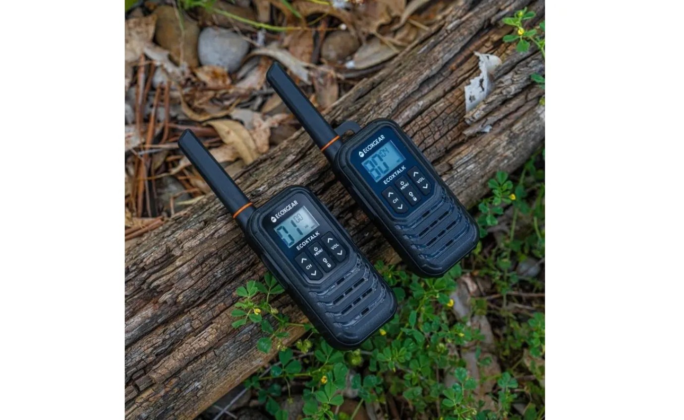 ECOXGEAR ECOXTALK EXG100 1W 7km IP54 Handheld UHF Radio (Twin Pack) EXG1002PK