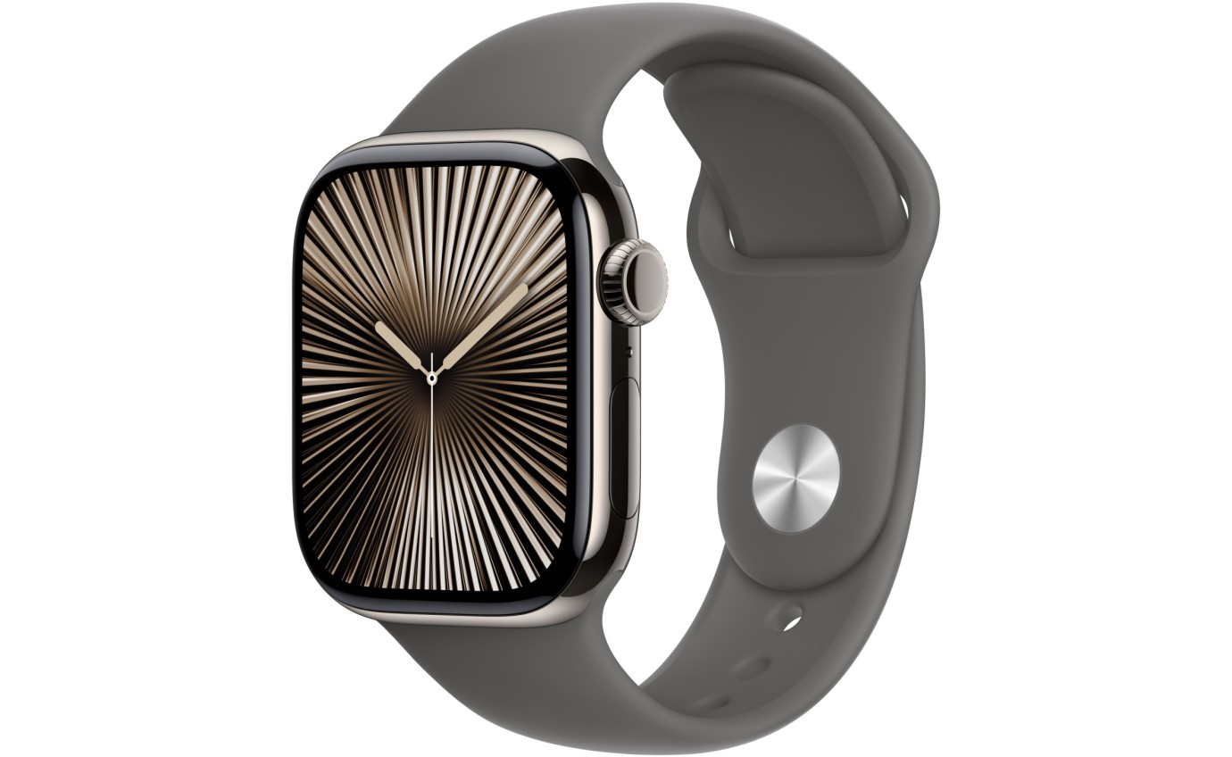 Apple watch gold stainless steel case with stone sport band 2025