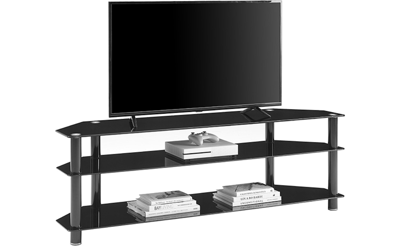 Tauris ACE 1500mm Tempered Glass & Steel Entertainment Unit ACE1500