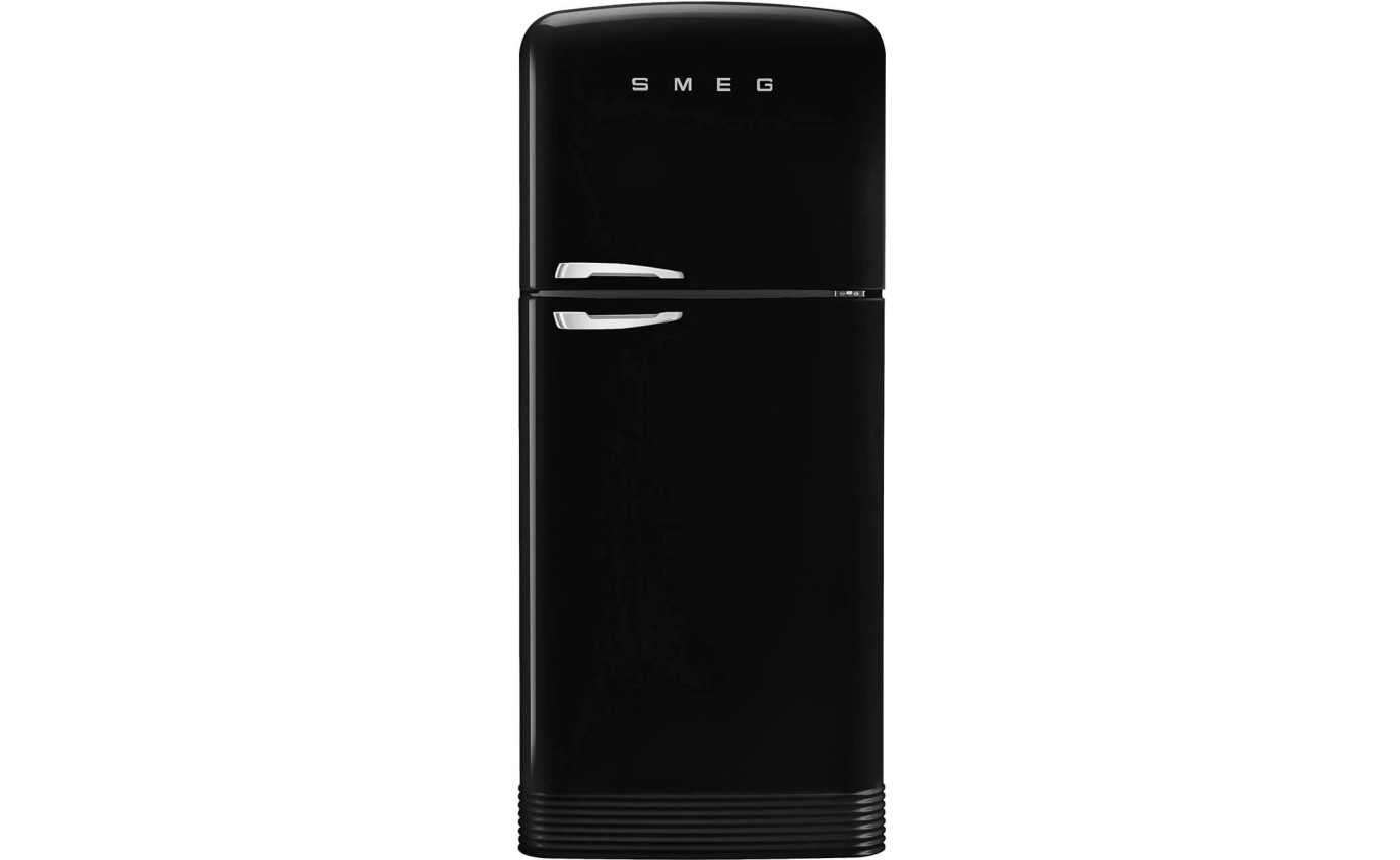 Smeg 524L 50s Style Retro Top Mount Fridge (Black) FAB50RBL5AU