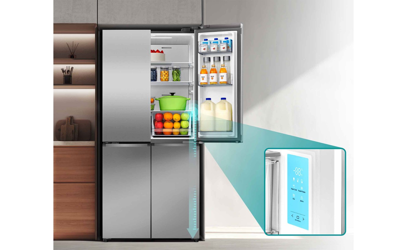 Hisense 483L French Door Refrigerator (Stainless Steel) HRCD483TS