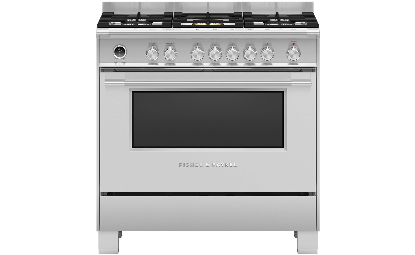 Fisher & Paykel 90cm Series 9 Classic 5 Burner Dual Fuel Pyrolytic Cooker OR90SCG6X1