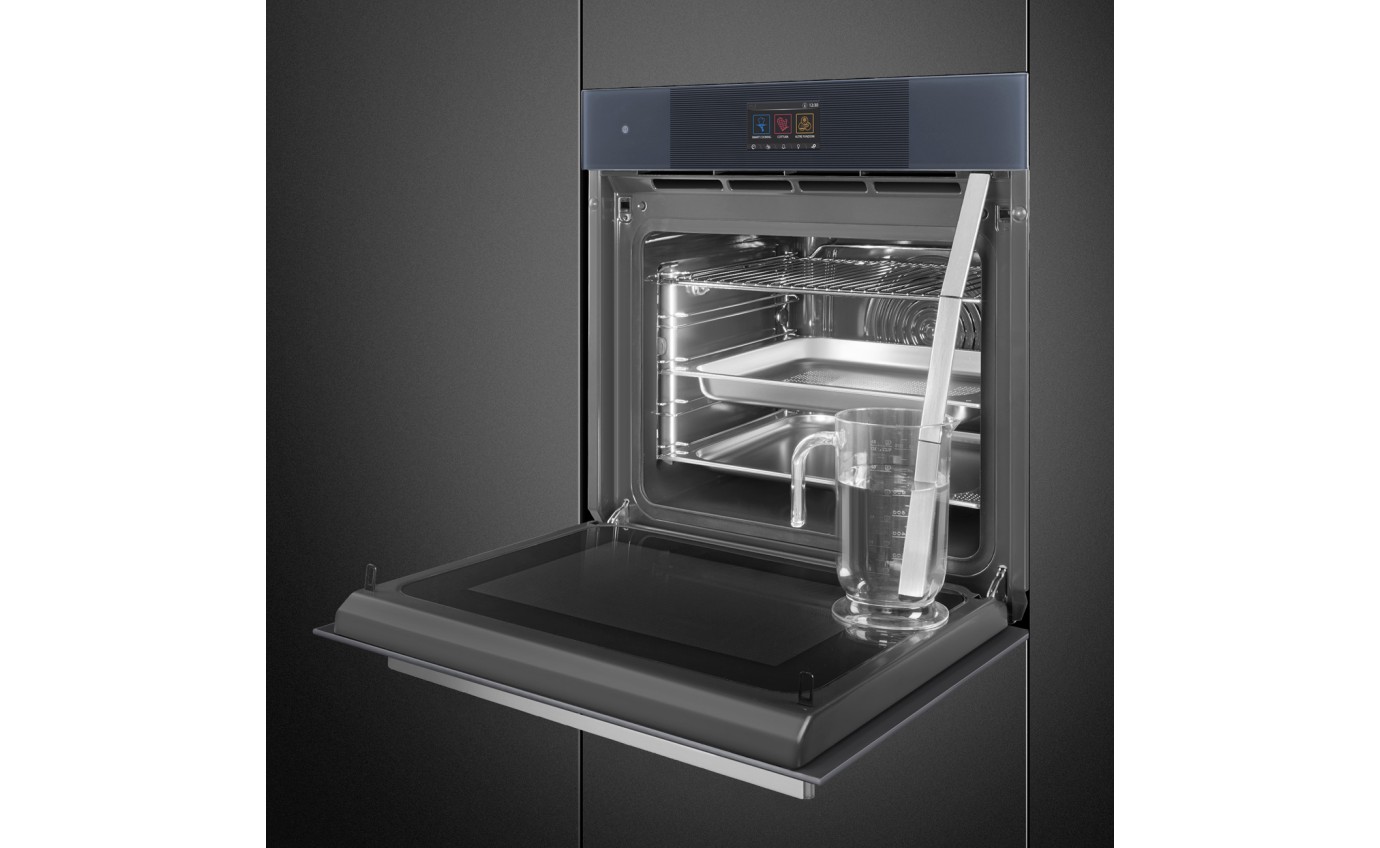Smeg 60cm Linea Galileo Omnichef Oven with Vapour Clean - Neptune Grey SO6104APG