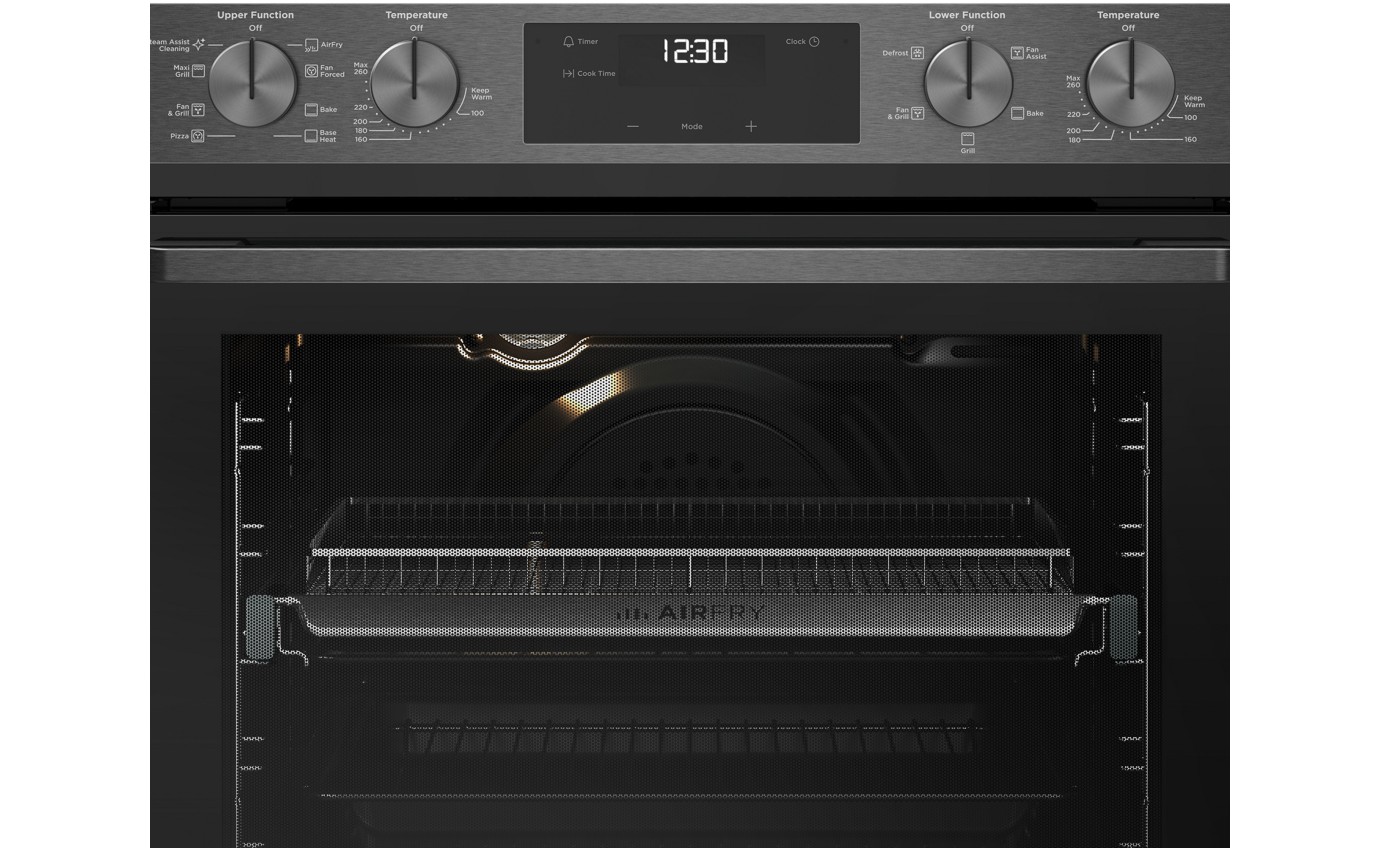 Westinghouse 60cm Multifunction Double Oven (Dark Stainless Steel) WVE6526DD
