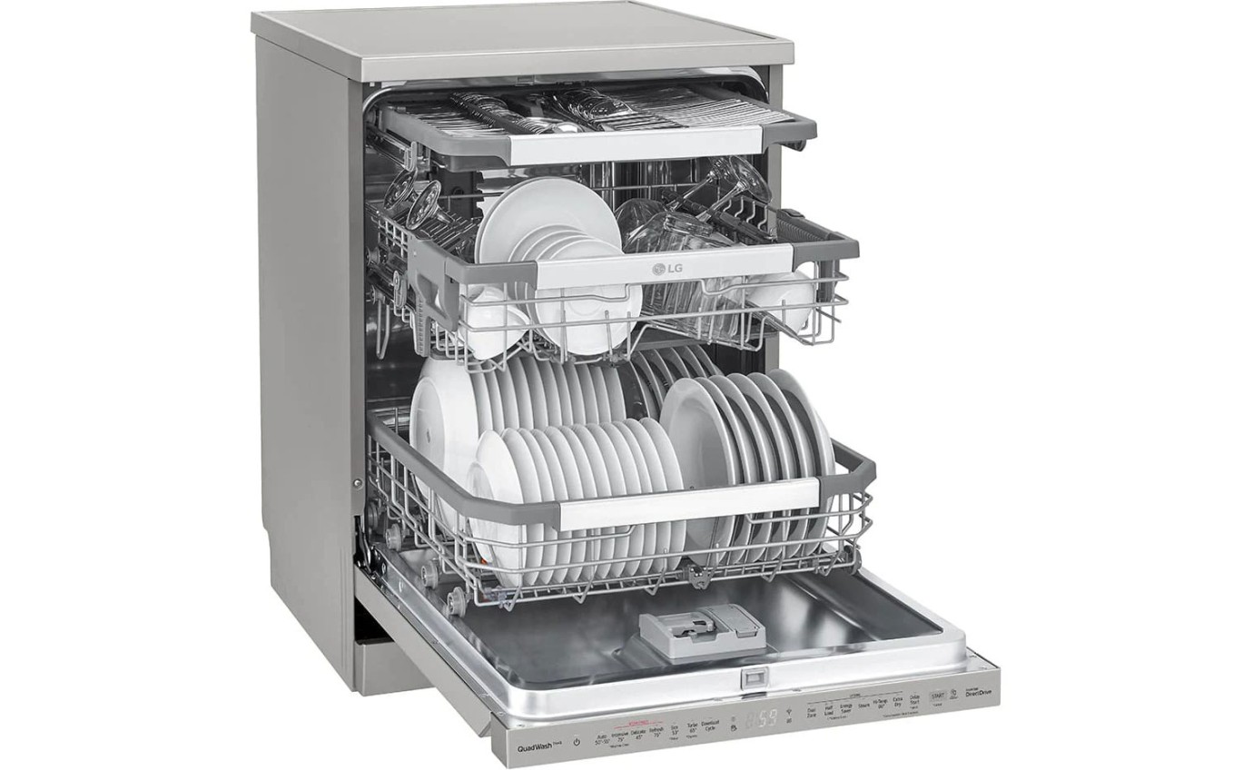 LG 60cm Freestanding Dishwasher (Platinum Steel) XD3A25PS