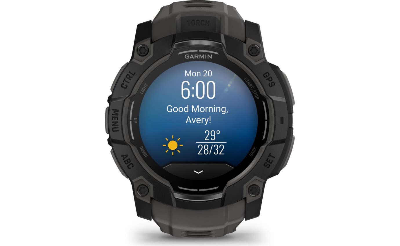Garmin Instinct 3 50mm AMOLED Smart Watch (Black/Charcoal) 0100302000