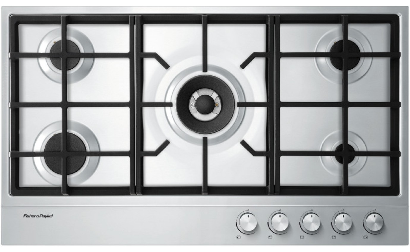 Fisher & Paykel 90cm Series 7 5 Burner Gas Cooktop, Natural Gas CG905DX1