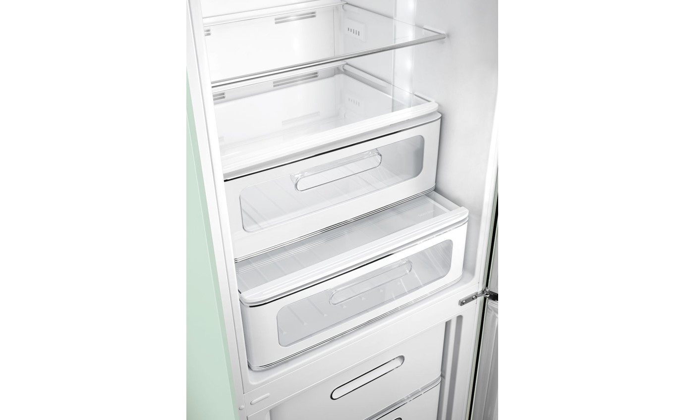 Smeg 331L 50s Style Retro Bottom Mount Fridge (Pastel Green) FAB32RPG5AU