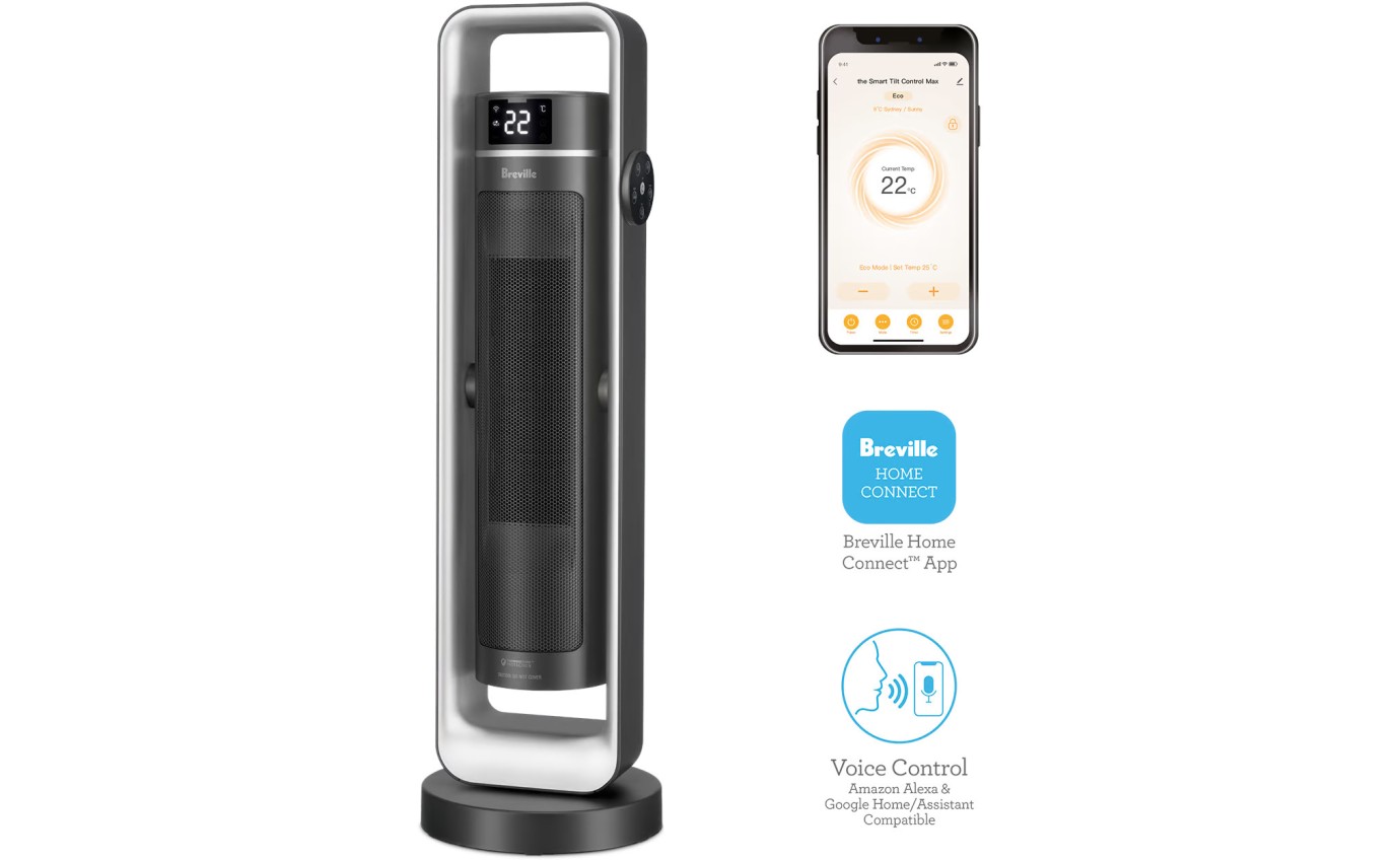 Breville the Smart Tilt Control&trade; Max Ceramic Heater LCE308GRY