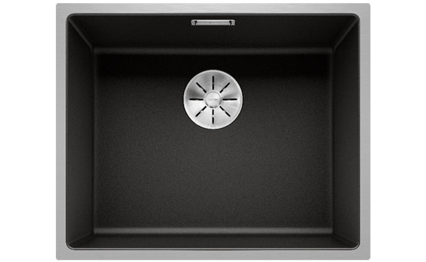 Blanco SUBLINE 500-IF SteelFrame Single Bowl Inset Sink (Black) SUBLINE500IFBK5