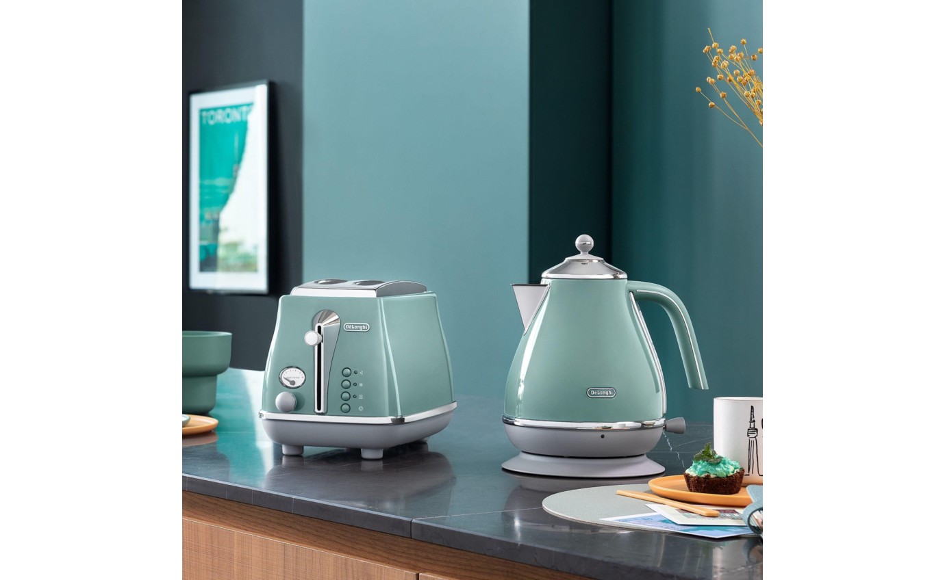 Green Kettle Delonghi Vintage Kettle And Toaster Set Olive Green