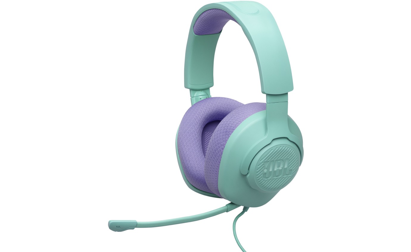 JBL Quantum 100 M2 Wired Over-Ear Headphones (Cyan) JBLQTUM100M2CYN