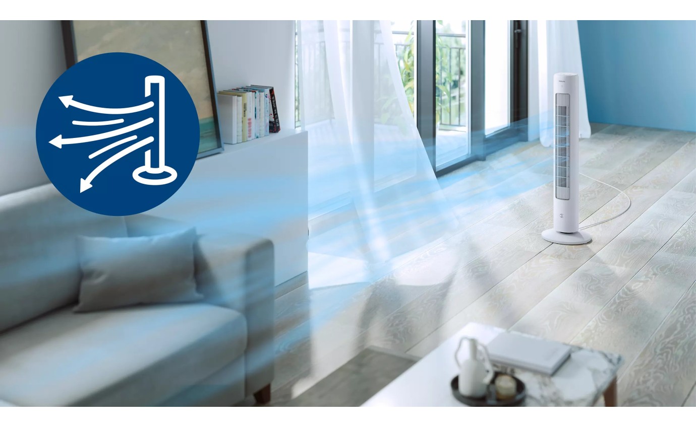 Philips 5000 Series Tower Fan (White) CX553500
