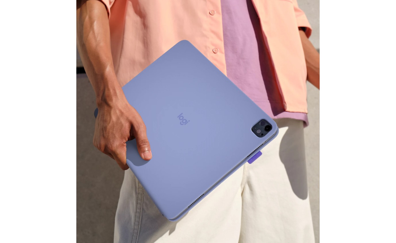 Logitech Flip Folio for iPad Pro 13 inch M4 & Air 13 inch M2/M3 (Lilac) 920013830