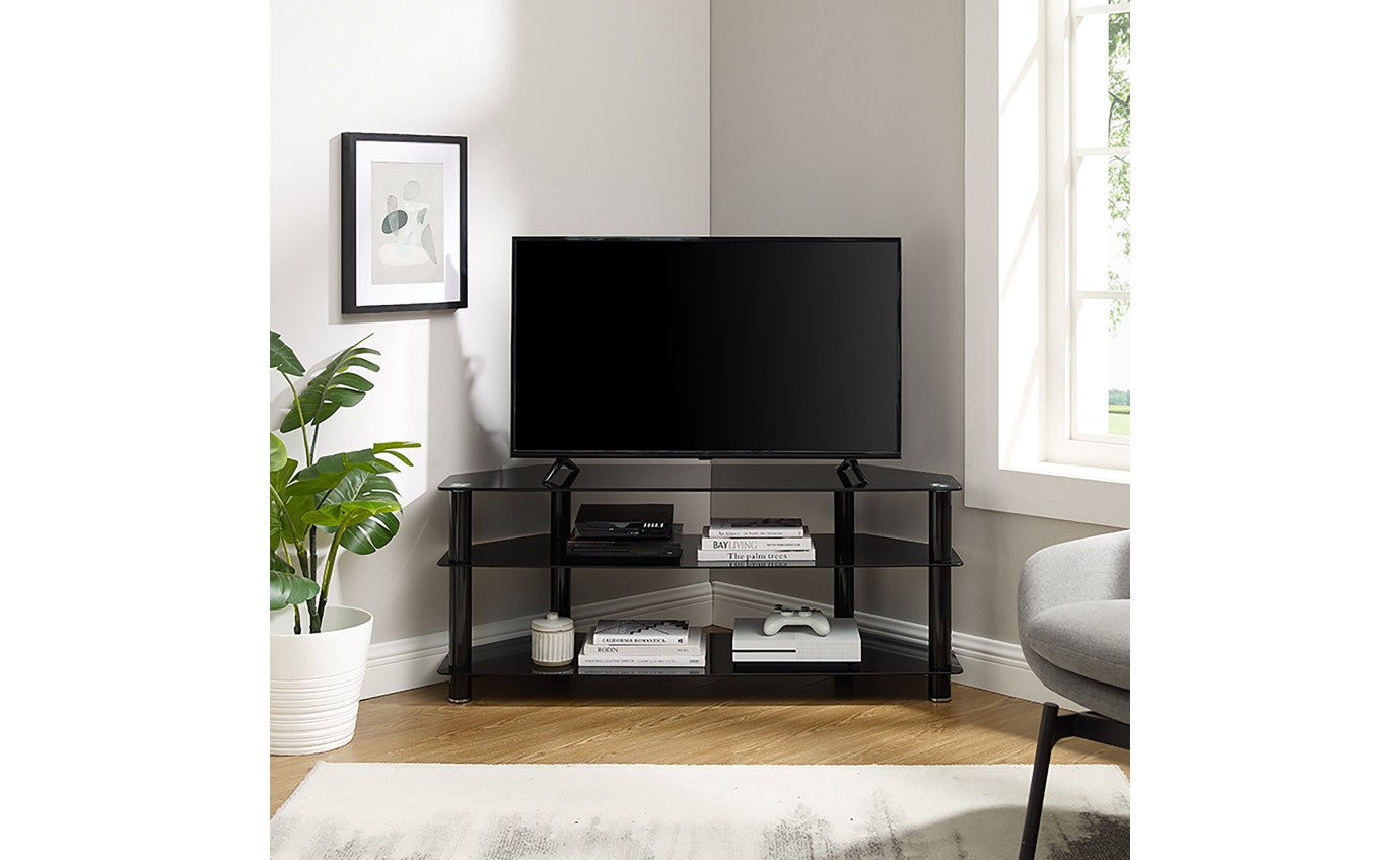 Tauris ACE 1500mm Tempered Glass & Steel Entertainment Unit ACE1500