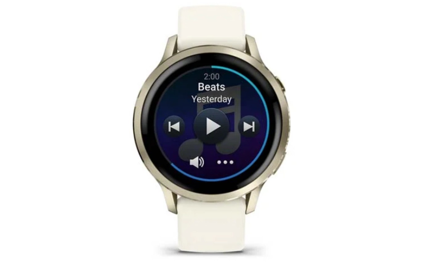 Garmin Venu&reg; 4 Smartwatch 41mm (Lunar Gold/Bone Silicone Band) 0100301300