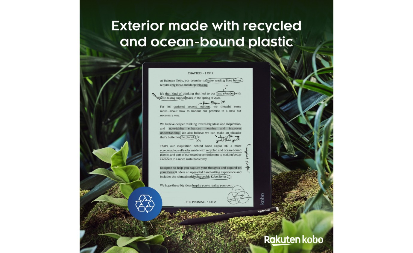 Kobo Elipsa 2E with Kobo Stylus 2 N605KUBKKBU