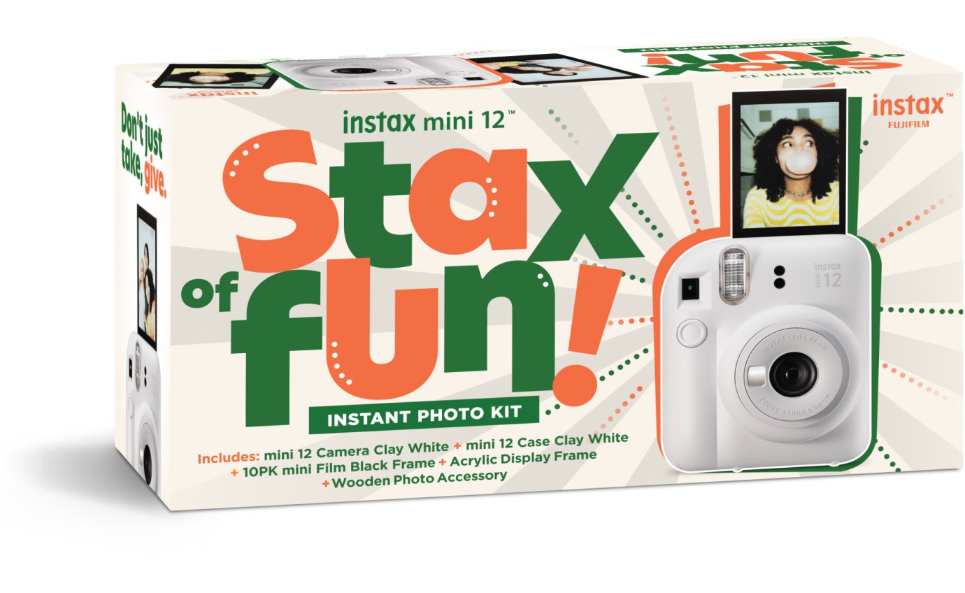 Fujifilm Instax mini 12 Memory Maker Bundle (Clay White) 88424