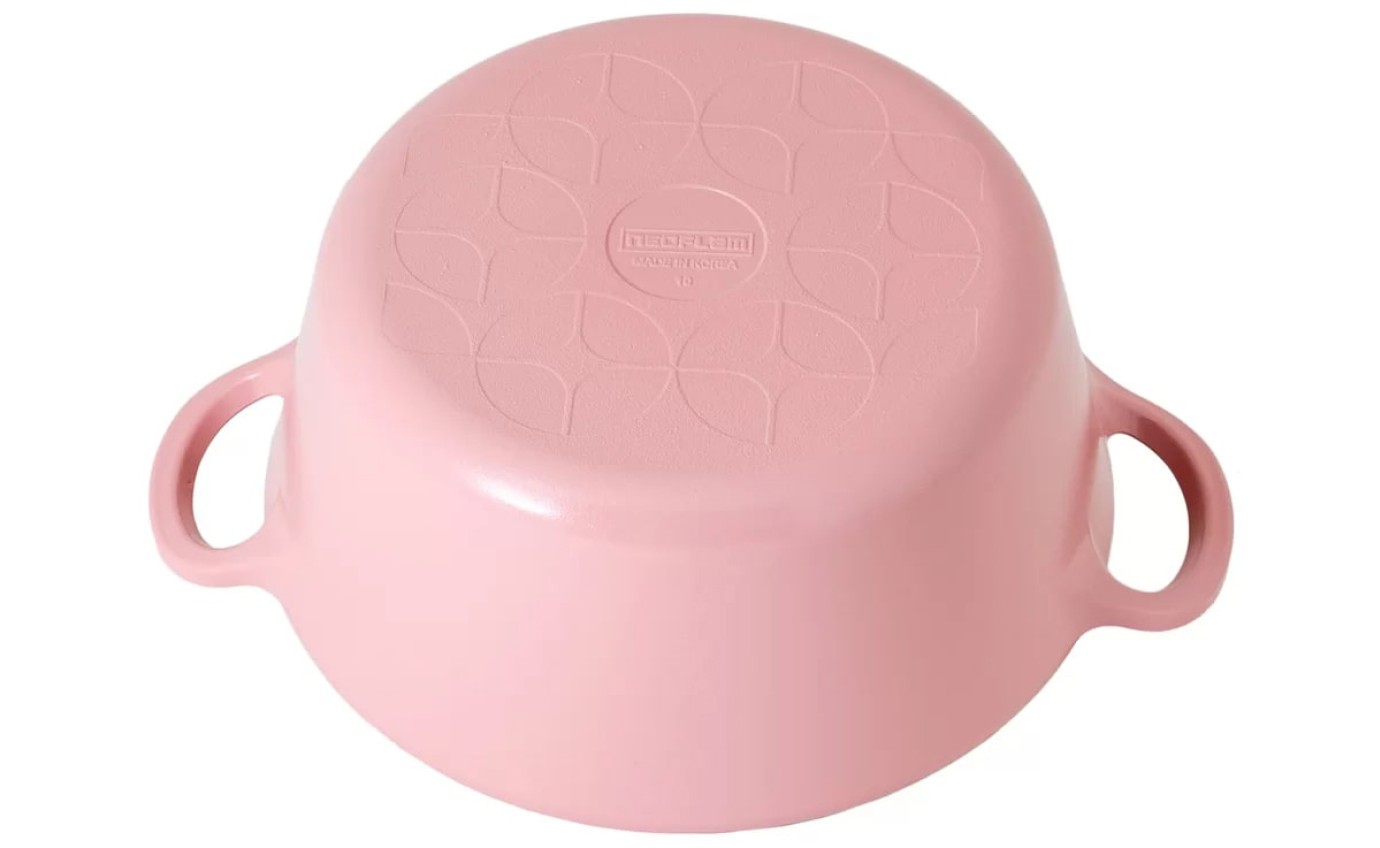 Neoflam 22cm Retro Stockpot Induction with Die-Cast Lid (Pink) EKRDC22P