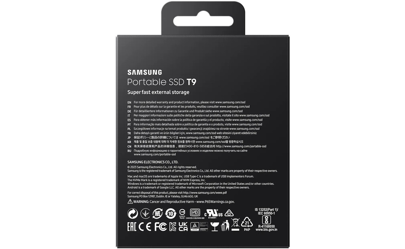 Samsung 1TB Portable SSD T9 MUPG1T0BWW